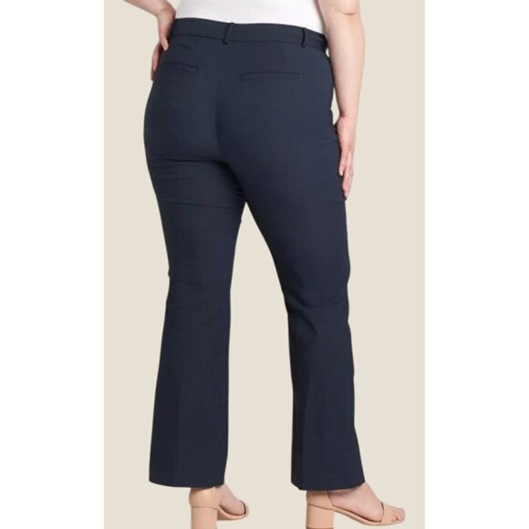 Lane Bryant Bootcut The Allie Signature Fit Navy Stretch Trouser Slack 20S - Picture 1 of 7